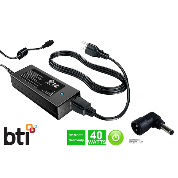 Battery Technology Replacement PowerAdapter Hp Mini 110-1000 Series Specs 19V, 2.1A, 40W AC-1940123 - main